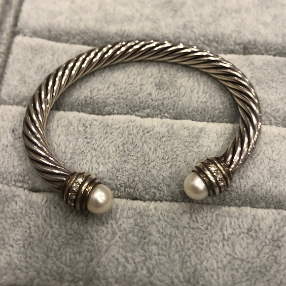 David Yurman Jewelry - SOLD David Yurman diamond and pearl bracelet